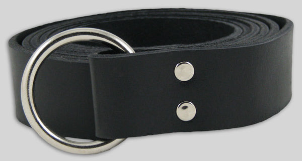 Medieval / Renaissance SCA Ring Belt in Black - 174cm Length