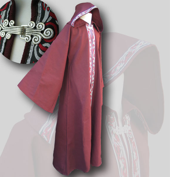 Custom-Made Robe with Opening, Hood, and Sleeves; – Garb the World